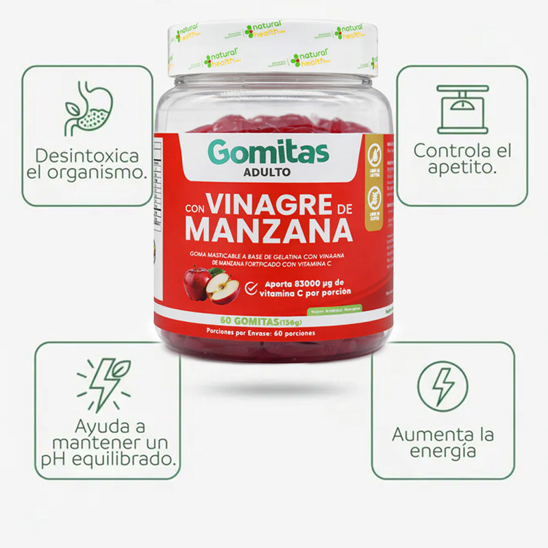 Gomitas Vinagre Manzana + Vitamina C