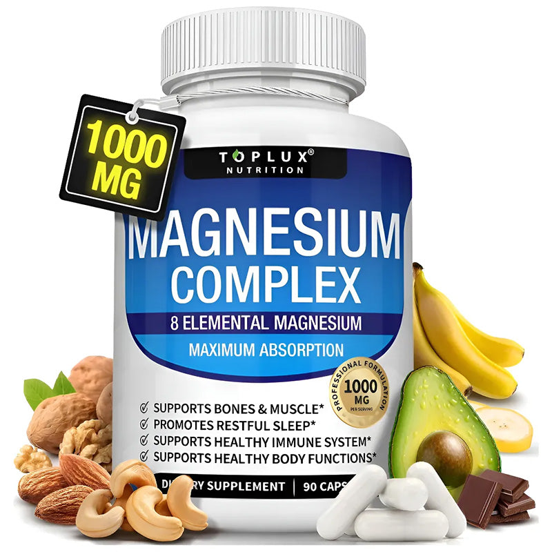 Súper Magnesio Complex 1000 Mg 8 En 1 Descanso Y Relajación Original