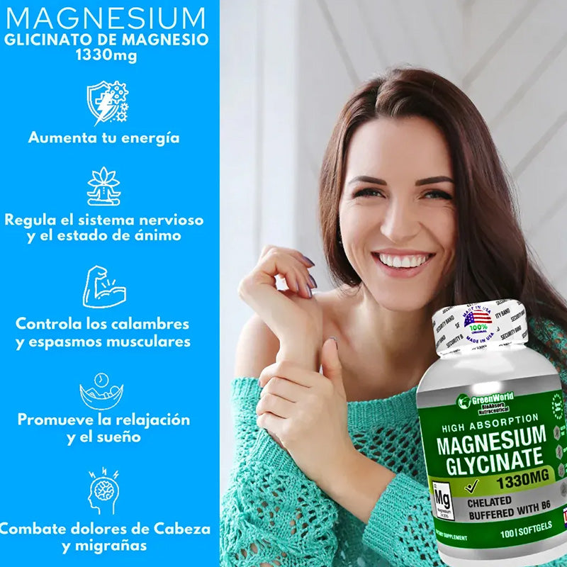 GLICINATO DE MAGNESIO GREENWORLD