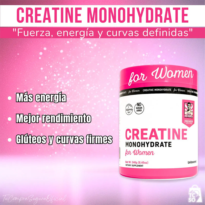 Creatina Monohidratada Para Mujeres Con Colágeno Hidrolizado No Sabor