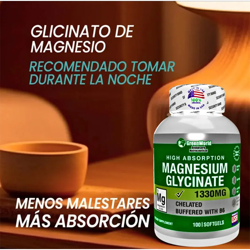 GLICINATO DE MAGNESIO GREENWORLD